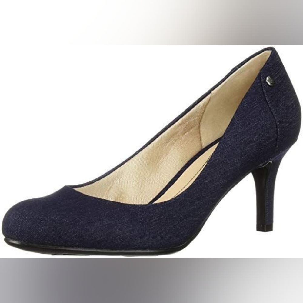 NEW LifeStride Women's Lively Pump, Denim, 7.5M